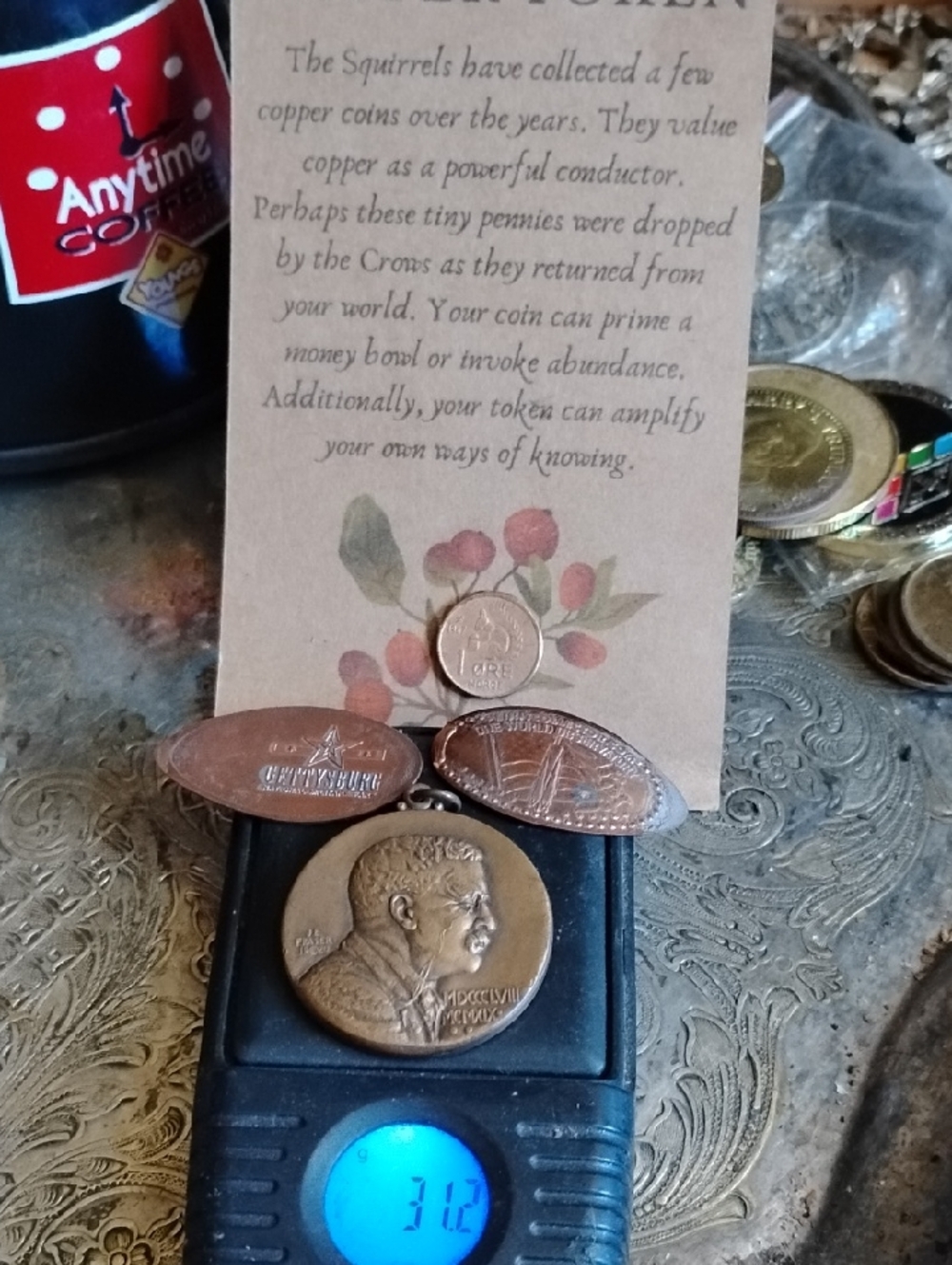 Copper Commemorative Coins and Elongated Pennies - Copper Tones
